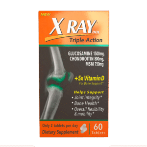XRay Triple Action Joint Health Supplement with Vitamin D, 60 Count