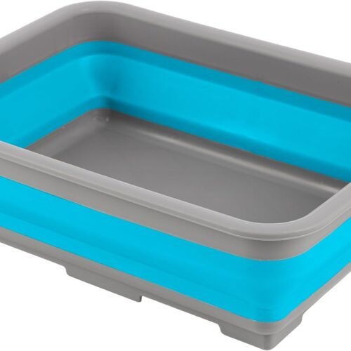 Foldable Wash Basin 7.27L Collapsible Tub for Cleaning and Camping